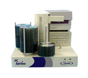 MF digital's Scribe PC2 250 disc duplicator with Rimage Prism Printer