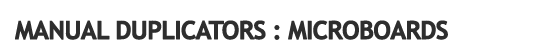 Microboards Manual Tower Duplicators for CD or DVD duplication.